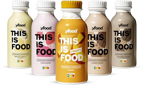 yfood Trinkmahlzeit Probierpaket Classic, 5 x 500ml, inkl. 1,25 € Pfand (5 x 500 ml, Probierpaket classic) - Vollwertig & ready-to-drink