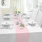 Chemin de Table en Non-tissé,Nappe Décorative,Décoration de Table, Tissu Décoration Mariage,Ruban de Table Non Tissé(Rose Pâle,30CMx25M)
