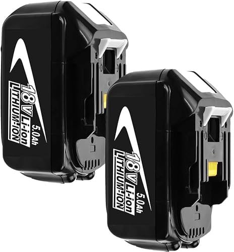 2Packs 5000mAh Ersatzakku für makita akku 18V 5.0Ah BL1860B BL1850B BL1850 BL1840 BL1830 BL1860 BL1860B mit LED Indikator