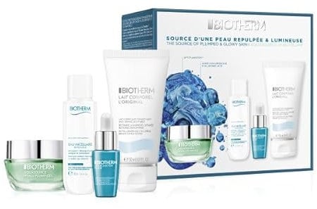 Biotherm Aquasource Hyalu Pflegeset (Gesichtsreinigung 30ml + Gesichtsgel 15ml + Serum 7ml + Bodylotion 50ml)