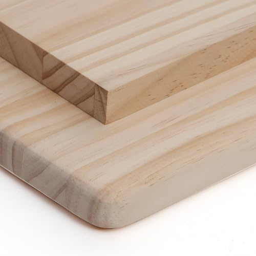 Tablero de pino alistonado macizo a medida en 18mm, 22mm o 30mm. Se envía lijado y listo para utilizar. Ideal para mesas, escritorios, muebles, estanterias, puertas y encimeras. (30mm, 40 x 30)