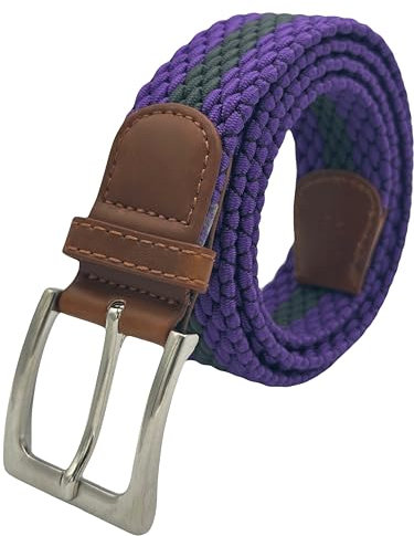 MIGURA Geflochtener elastischer Gürtel für Damen, ausziehbar, für die Arbeit, Alltag, lässig, taktisch, verstellbarer Gürtel, Universalgröße, doppelte Farbe 2, bunt, Adaptable