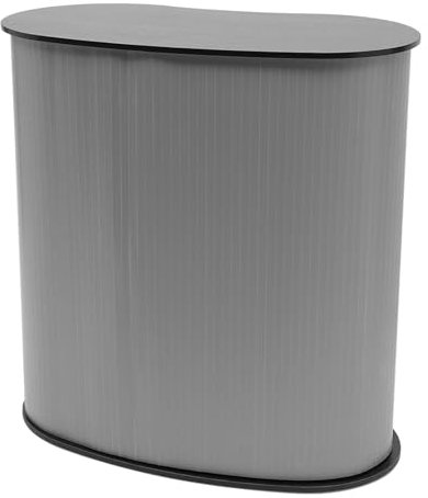 DJOAIUYF Messetresen, Promotiontand, Verkaufstresen Messetheke abnehmbar Schreibtisch Stehend Empfangstheke mit Lagerraum Montage Stand Promotion Exhibition Counter 90 * 90 * 40cm Stand