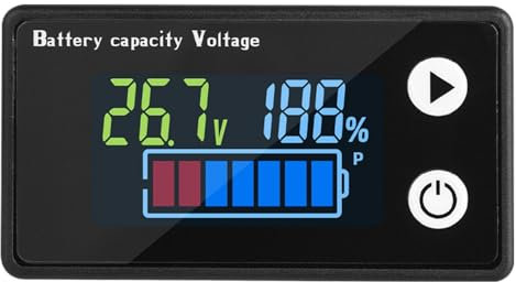 Golfwagen-Akku-Messgerät, Batteriekapazitätsmessgerät | Tragbarer Golfwagen Spannungsmesser - Wasserdicht IP67, Kapazitätstester schlägt