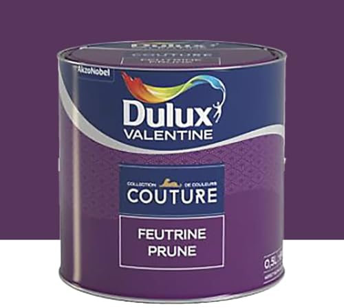 Dulux Valentine Peinture acrylique Couture Feutrine prune 0,5 L