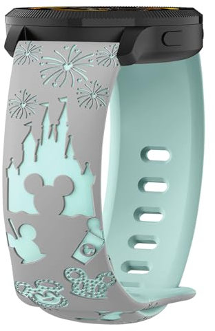 AiiBowy 22mm Bracelet Compatible avec Garmin Venu 4 45mm/Forerunner 570 47mm/Venu 3 45mm/Forerunner 265/255, Sangles Sport Silicone pour Garmin vivoactive 4 Gris+Bleu