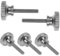 WATIIFUFU 5 Stück Tragbare Schrauben, Handdrehschraube, Edelstahlschraube, Rändelschraube, Metallschraube, Handschraube, Spiegelschrauben, Befestigungselemente, Spiegeloberflächenschraube,