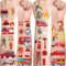 Feuerwehr Tattoos für Kinder,10 Blätter Kindertattoos Hautfreundlich Feuerwehrmann Tattoo Kinder Jungen Cartoon Feuerwehrauto Sticker,Mitgebsel Kindergeburtstag Geschenke Party Deko Feuerwehrfest Deko