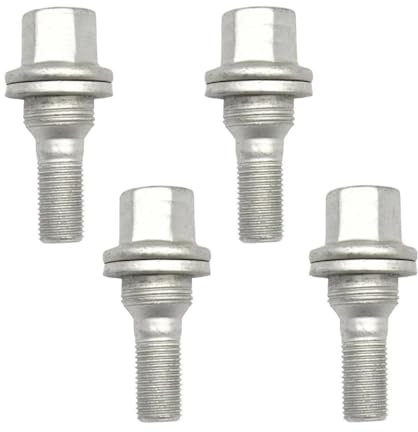 BASPHHH écrou Jante Compatible avec Peugeot pour 206 308 3008 207 17mm Écrous de Roue de Voiture Boulons Siège Plat 540567