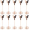Table Number Holders 10Pcs 5 Metal Elegant Decorative Rose Gold Place Card Holders with Butterfly Menu Memo Clips for Wedding Party Favors..