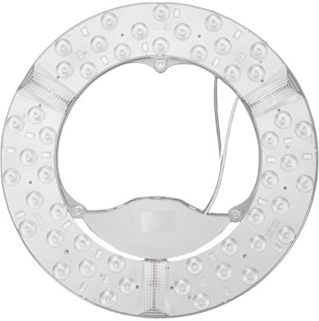 VELATEMOR Energiesparendes LED-Deckenventilatorlicht, Nachrüstsatz für Deckenleuchten in Weiß, Farbtemperatur Einstellbar, Licht-Ersatzpanel-PC-Platine (48w)