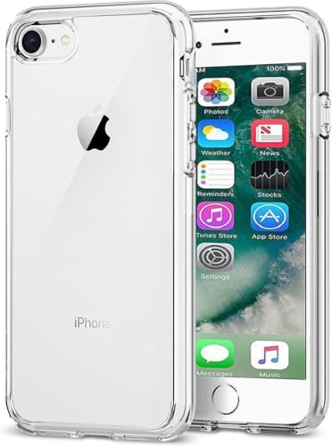 BTH - Hülle für iPhone 7/8/SE (2020) - Silikonhülle Backcover - Schutzhülle - Dünnes Design Transparant