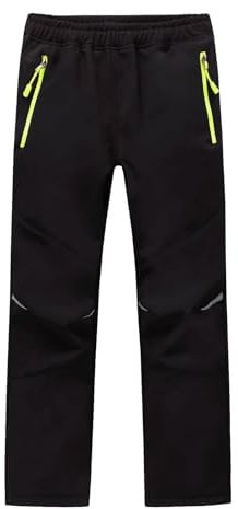 MEILONGER Pantalon neige pour garçon et fille - Pantalon de ski, de randonnée, imperméable, en softshell, pour l'extérieur, coupe-vent, chaud, pour la neige, le snowboard, la randonnée en hiver, la