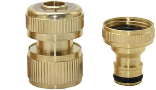 Adattatore per connettore rapido, Raccordo rapido in ottone for tubo da giardino for filettatura interna da 1/2-5/8-3/4 di pollice a 3/4(1i2 Hose)