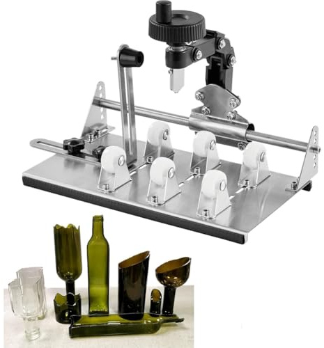 puhae Glass Bottle Cutter Kit, DIY Glass Cutter for Square, Round and Irregular Bottles, Glass Cutting Tool Kit