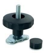 LOADCARE 10 x Schraubfitting M8 mit Sternengriff für Airlineschiene/Zurrschienen, Airlinebeschlag