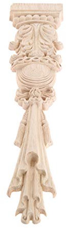 Europäischer Stil Möbel Geschnitzte Holz Dekoration für Möbel Holzschnitzerei Applique Ornament Holz Möbel Wanddeko Holz30*7 * 1,8 cm