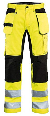 Blaklader 15521811 Hochsichtige Hose mit Stretch, gelb/ schwarz, grootte C52