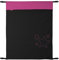 ByBoom - Baby Softshell Decke 70x100 cm Frühling, Sommer, Herbst - Thermo Aktiv für Kinderwagen, Buggy, Jogger, Farbe:Schwarz/Fuchsia