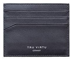 TRU VIRTU® Geldbörse RFID/NFC Schutz - Wallet Soft Nappa Brown