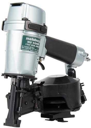 Metabo HPT Cloueuse de toiture, cloueuse pneumatique Pro-Preferred, idéale pour les bardeaux de toiture d'asphalte, clous de toiture de 16 degrés 7/8 po à 1-3/4 po, NV45AB2