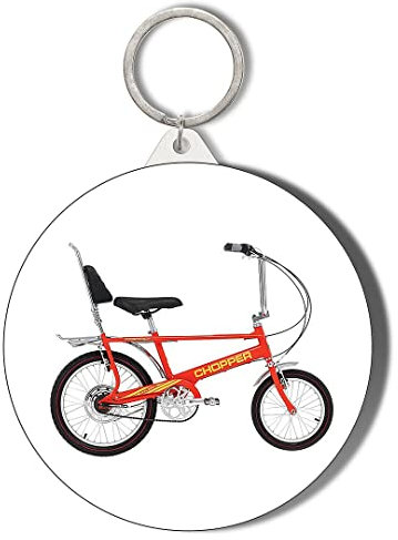 Gift Insanity CHOPPER RED BIKE 45mm Keyring