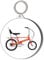 Gift Insanity CHOPPER RED BIKE 45mm Keyring