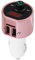 Trasmettitore FM Bluetooth per Auto Trasmettitore Audio Bluetooth Senza Fili Adattatore Radio FM Caricatore Doppio USB Lettore MP3(rosa)