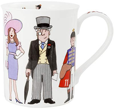 Horse Racing Fine Bone China Mug by Alison Gardiner