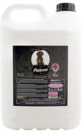 Wasser Hundeshampoo in der Flasche - Veganes Shampoo. Wasserhund Texturisierer: Waschen, Befeuchten und Vitalisieren (5000 ml) | Petuxe