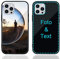 MXCUSTOM Personalisierte Handyhülle für Apple iPhone 12 Pro Max, Benutzerdefiniert Kratzfest Gehärtetes Glas Weicher Stoßfänger Hülle mit Eigenem Foto Bild Text Individuelle Schutzhülle (GHS-BK-P1)