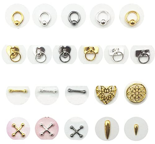 10 teile/los Japan Korea 3D Legierung Nail art Dekorationen Metall Herz Tropfen Nagel Teile Nagel Zubehör DIY Charm-21 gold