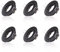 Paco Home Einbaustrahler 6er Set Deckenstrahler Schwenkbar GU10 Fassung Deckenspots Rahmen Decke Küche Deckenbeleuchtung Ohne Leuchtmittel Schwarz