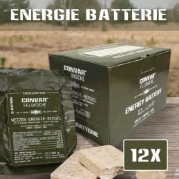 CONVAR Feldküche Weizen-Energie-Riegel - mit Vitaminen angereichert Energie Batterie (12 x 120g)