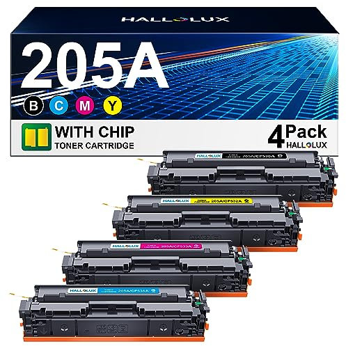 205A Toner Kompatibel für HP 205A CF530A CF531A CF532A CF533A für HP MFP M181fw Toner für HP Color Laserjet Pro MFP M180n Toner M181FW M180NW M180FW M181N M154A (Schwarz Cyan Gelb Magenta, 4er-Pack)