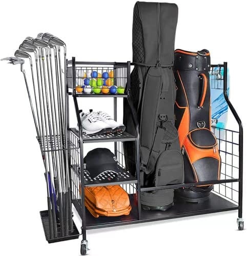Legux Golf-Organizer – 2 Golftaschen Aufbewahrungsständer & Zubehörständer