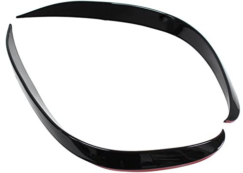 Front Stoßstange Flaps Flosse Frontstoßstange Seitenspoiler Frontspoilerlippe Nebelscheinwerfer Dekor Spoiler Zierleiste Nebel Scheinwerfer Kühler Grill Aufkleber vorne links rechts für C Klasse W205