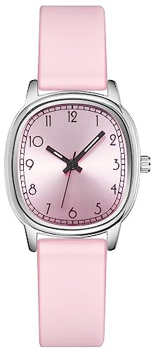 CIVO Montre Femme Élégant Etanche Analogique Quartz Montres Bracelet Femme Mode Silicone Lumineux Mince Sport Montre Rose Cadeau pour Dames