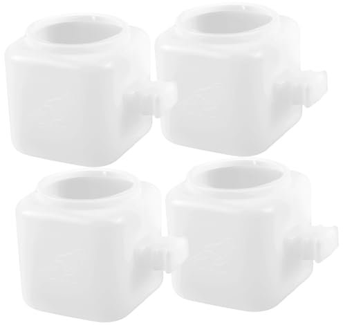 Angoily Vogelfutterspender Für Den Außenbereich Wassernapf 4 Stück Futternäpfe Aus Kunststoff Für Sittiche Papageien Finken Hühner Gartendekoration