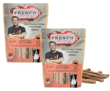 Fresco | Die Martin Rütter Kaustange mit Rind | Doppelpack | 2X 150g | kauen trägt zur allgemeinen Zahn- und Maulhygiene bei