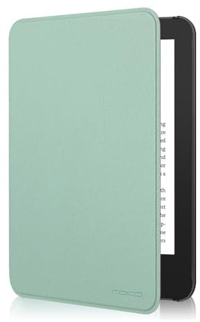 MoKo Case Fits 6 All-New Kindle (11th Generation-2024/2022 Release)& International Version, Lightweight Shell Cover with Auto Wake/Sleep for Kindle 2024/2022 11th Gen e-Reader, Agave Green