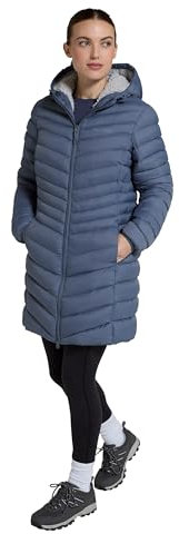 Mountain Warehouse Florence Womens Fur Lined Padded Jacket - Thermal tested -40°C Puffer Coat with Microfibre Insulation - Autumn, Winter, Outdoors & Travelling Blue 16