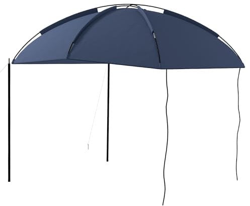 Outsunny Toldo para Coche Toldo para Camping con Altura Ajustable y Bolsa de Transporte Impermeable Anti-UV para Picnic Playa 290x278x230-260 cm Azul Oscuro