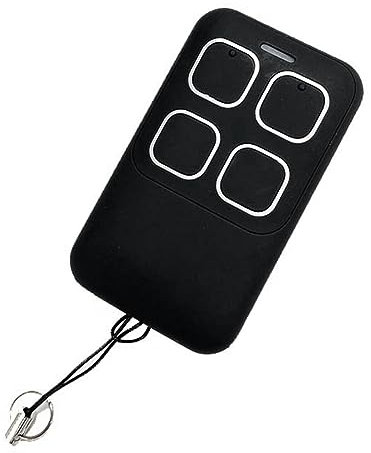 Yuattory Telecomando Universale per Porta Garage Clone 280-868MHZ 4 Tasti Telecomando Copia Telecomando per Cancello Elettrico Durevole Facile Da Usare Nero