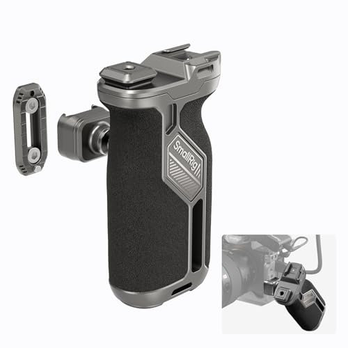 SMALLRIG Schnellspanner-Seitengriff Side Handle mit integrierter NATO-Schiene, NATO-Seitenhandgriff für DSLR-Kamerakäfig-Kit, Links oder rechts verstellbar, HawkLock H21 – 4485