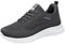 Mens Trainers Size 9.5 UK Toe Cap Work Boots Fashion Spring and Summer Men Sports Shoes Flat Bottom Lightweight Mesh Breathable Slip On Comfortable Jacks Shoes Softfeel Work Trainer Shoes (Grey, 7)