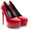 Michael Soul ARIA - Plateau Pumps rot Lack Schuhgröße 45