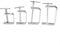 2pcs For Woodworking C Clamp, 50-100mm Woodworking Clamp C-Clamp G-Clamp For Wood Plastic Drilling Fixing, Wood Plastic Drilling Fixing(0-50MM)