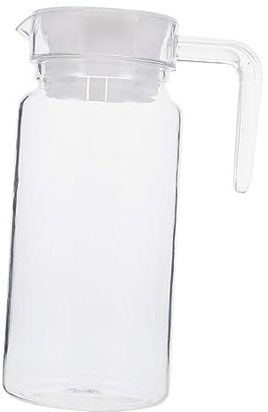 SHOWERORO Transparenter Acryl Getränkekrug Große Kapazität Rutschfest Stabil Für Kalte Getränke Bier Saft Wasser Milch Tee