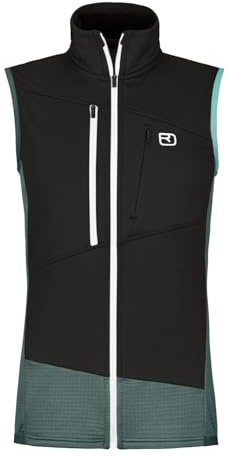 ORTOVOX Unisex Fleece Grid Vest W Mantel, Dunkelgrau (Dark Arctic Grey), XS